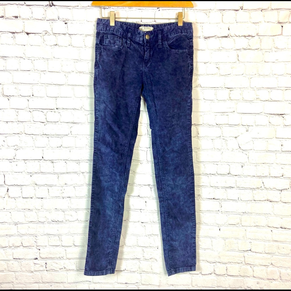 Free People Corduroy Skinny Pants Blue 26